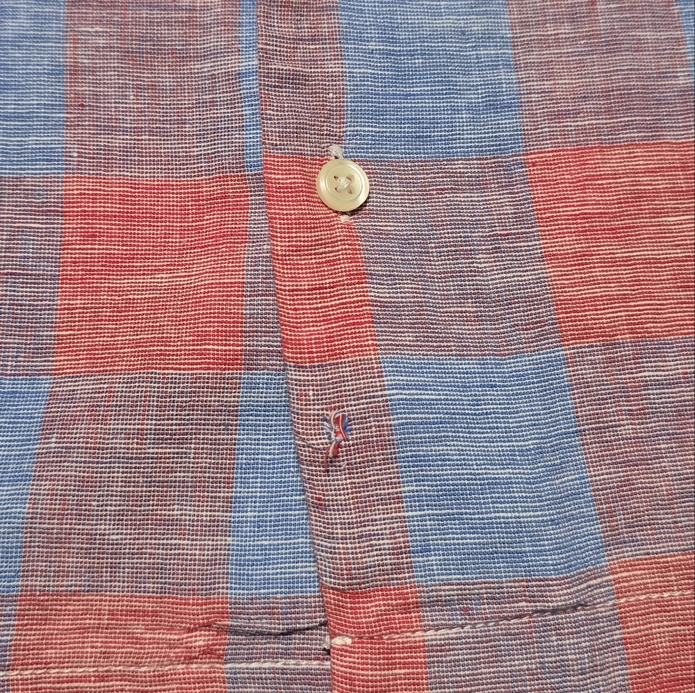 GAP Youtg Boys' Size 7 Striped and Plaid Cotton Shirt Set - Green and Red Bundle - Picture 12 of 14